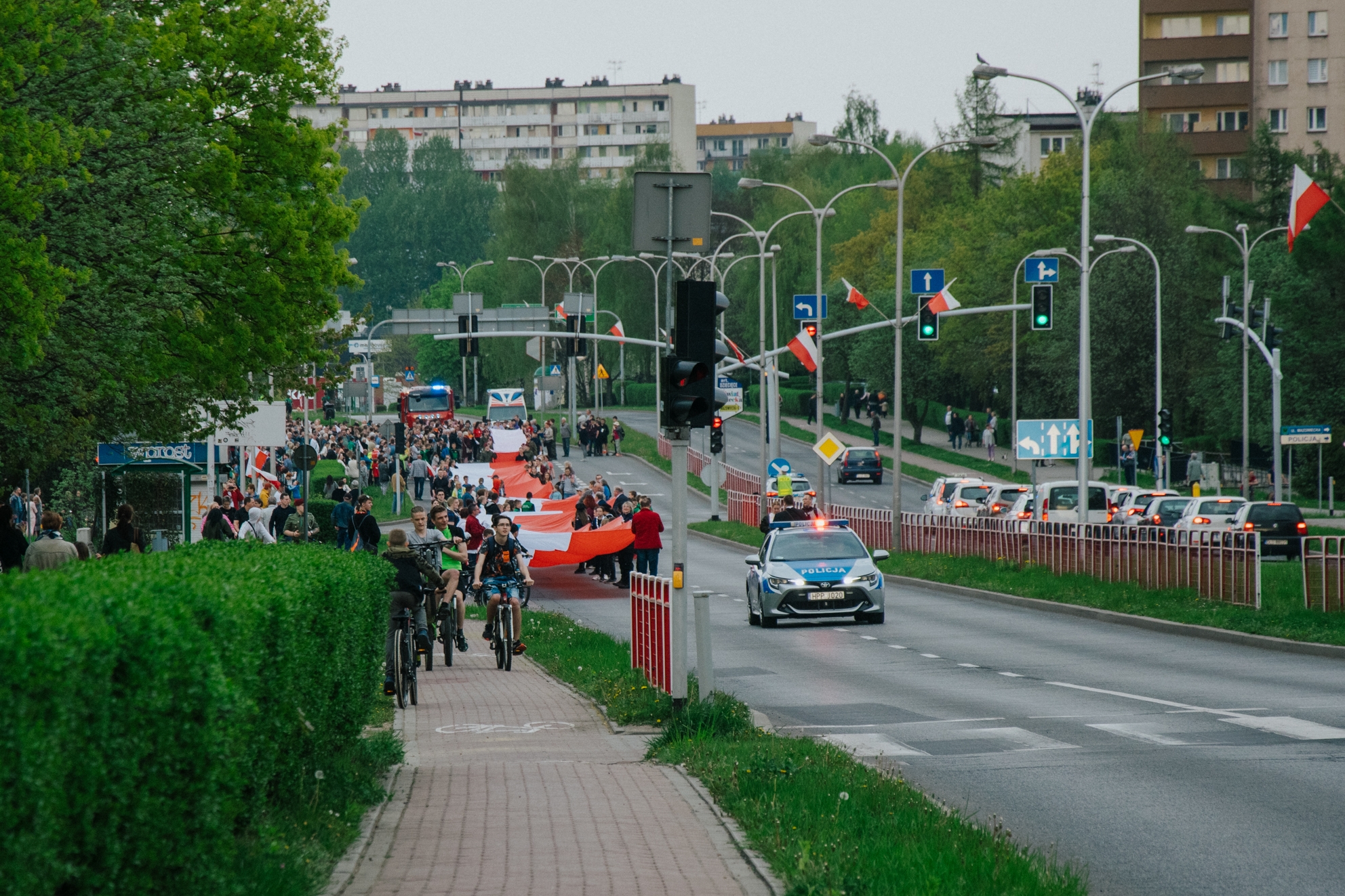 Start przemarszu rozpoczął się w przy Galerii Jastrzębie