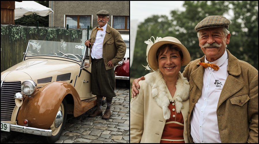 Zdeněk Najbrt z Krnova i jego Fiat Aero z 1939 roku. „Mam go już 17 lat, był całkowitym wrakiem, restaurowałem go przez 10 lat, poświęcając czas po pracy i weekendy”. Na drugim zdjęciu z żoną Jarmilą