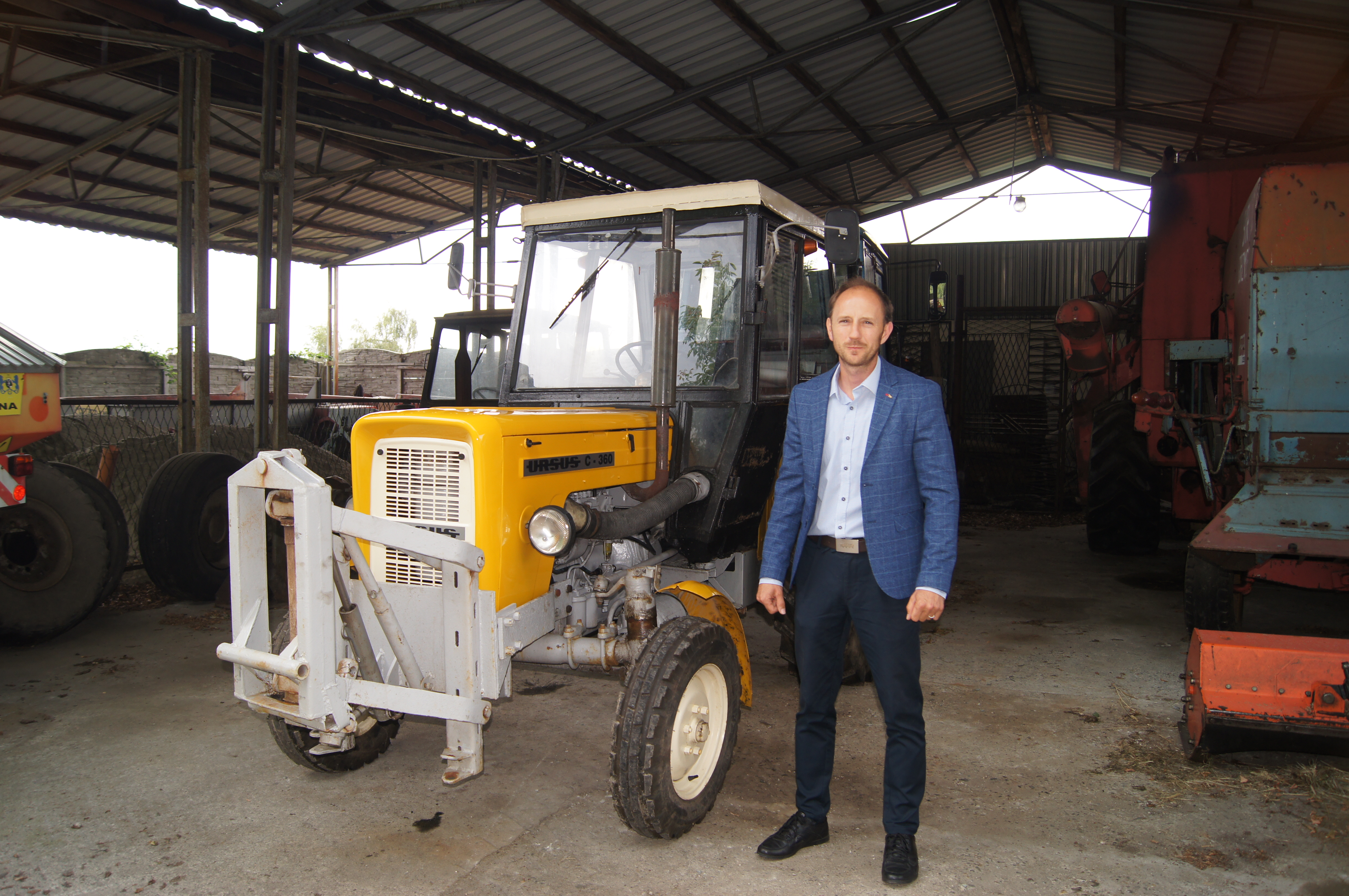 Odrestaurowany traktor Ursus C-360 jest w gorzyckim SKR-ze od początku istnienia