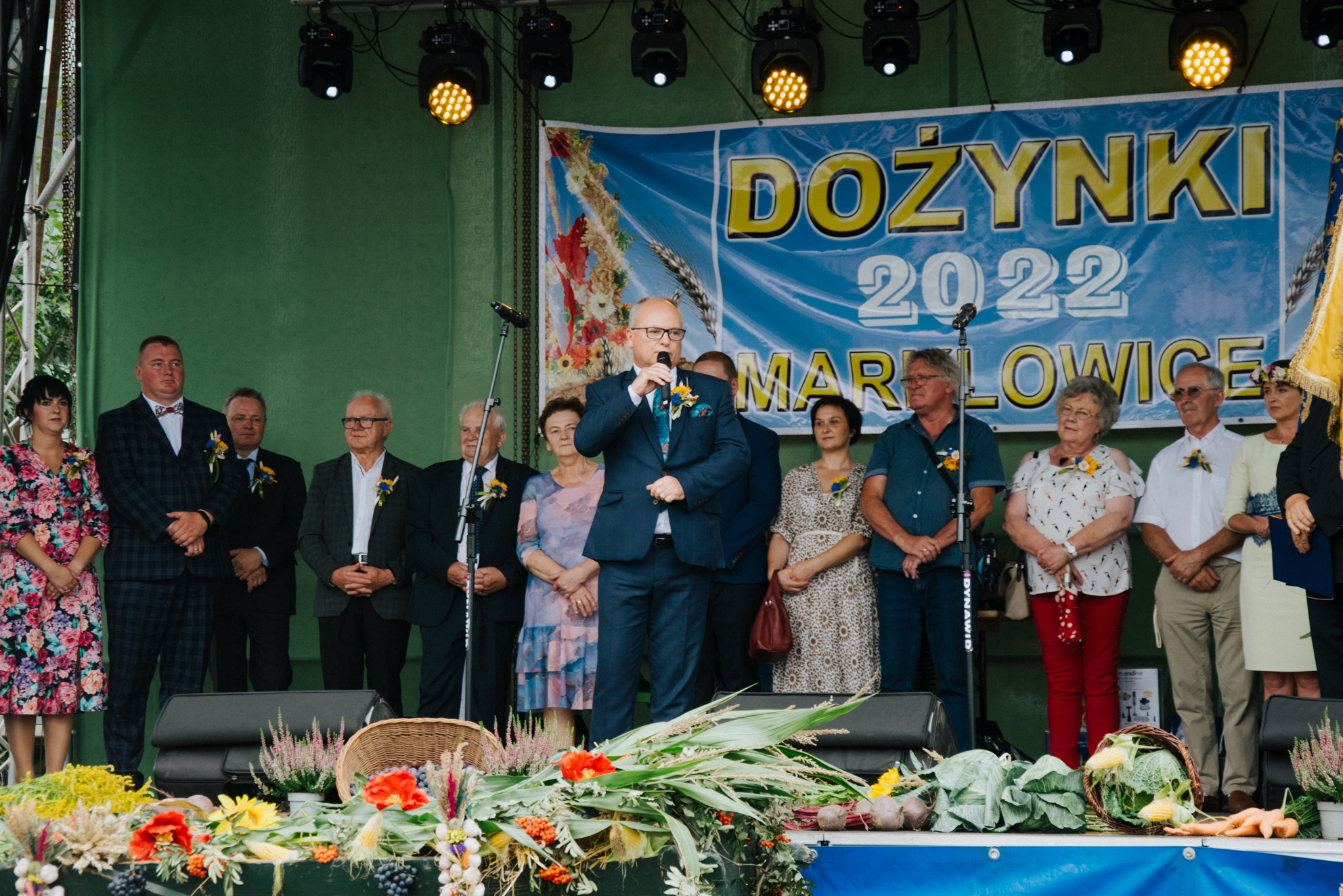 Przemawiający Leszek Bizoń, starosta Powiatu Wodzisławskiego
