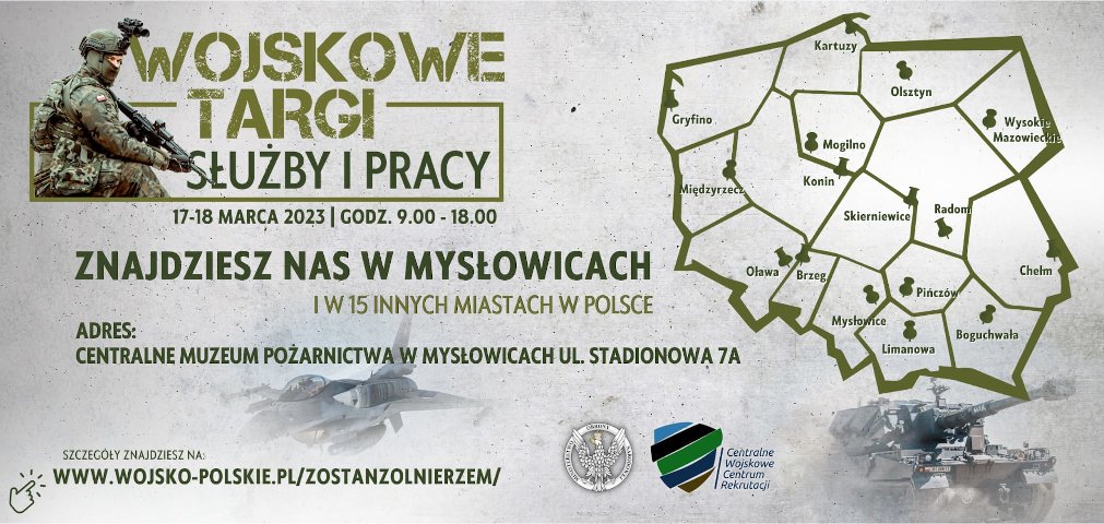 Wojskowe Targi Służby i Pracy odbędą się w Mysłowicach w dniach 17 i 18 marca