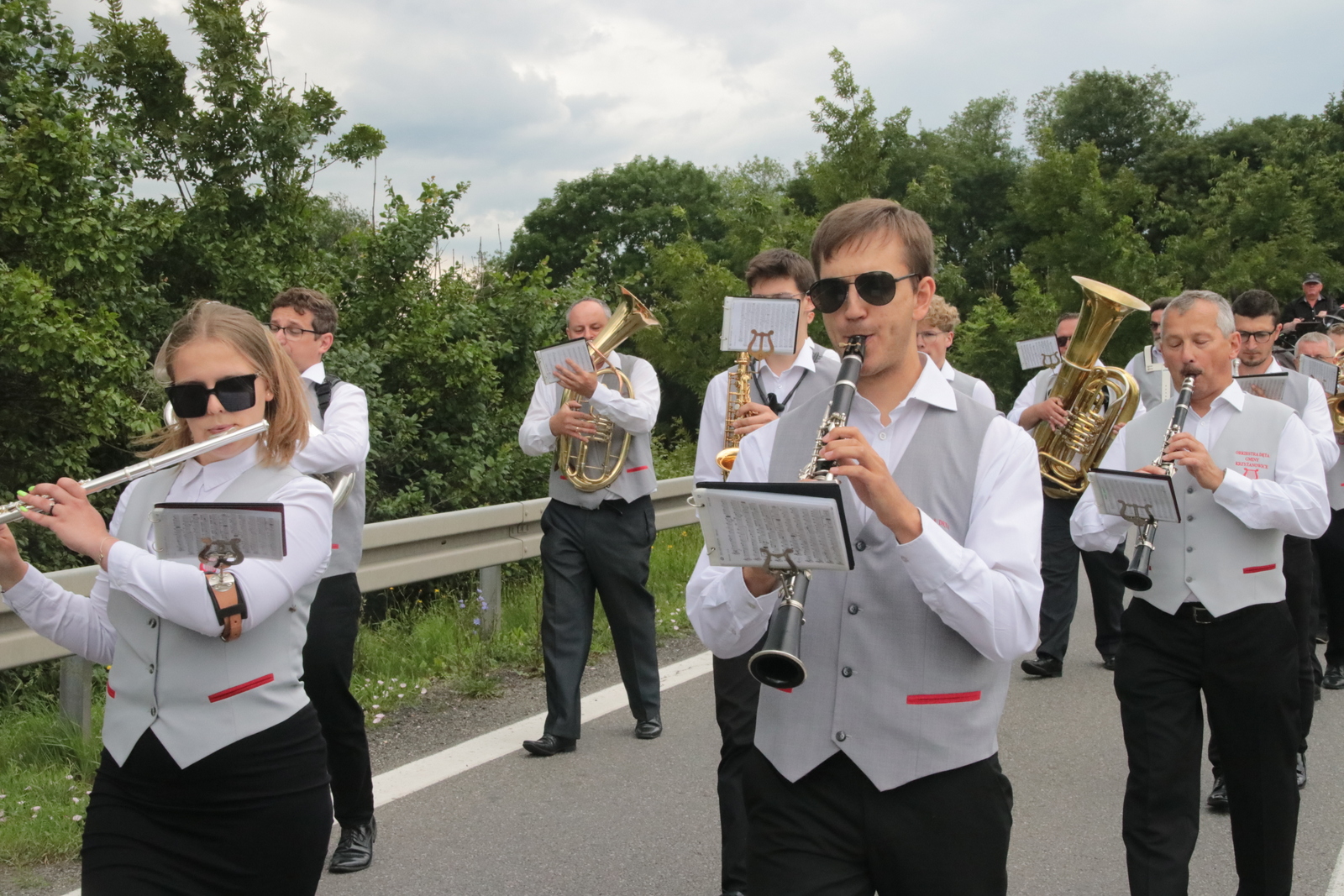 Na zawodach nie zabrakło Orkiestry Dętej Gminy Krzyżanowice, która towarzyszyła w trakcie przemarszu oraz dała krótki koncert na rozpoczęciu