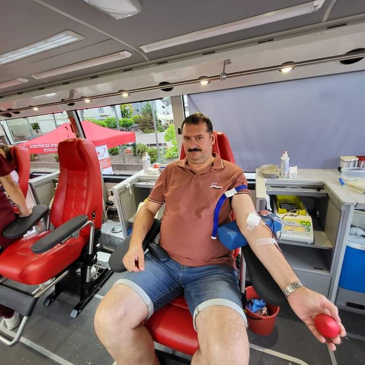 Akcja oddawania krwi w Rydułtowach. Fot. Stowrzyszenie HDK w Rydułtowach