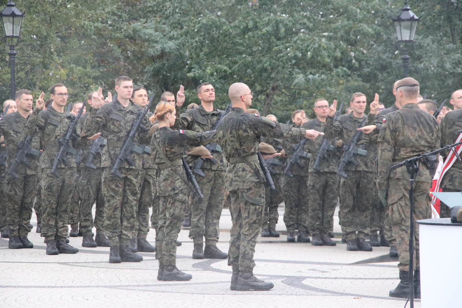 Żołnierze ślubowanie złożyli na sztandar 13. Śląskiej Brygady Obrony Terytorialnej