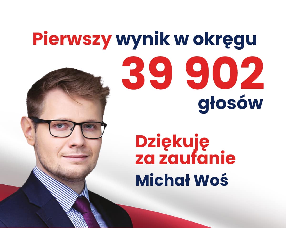 Michał Woś podkreśla, że zdobył najwięcej głosów w okręgu z którego startował