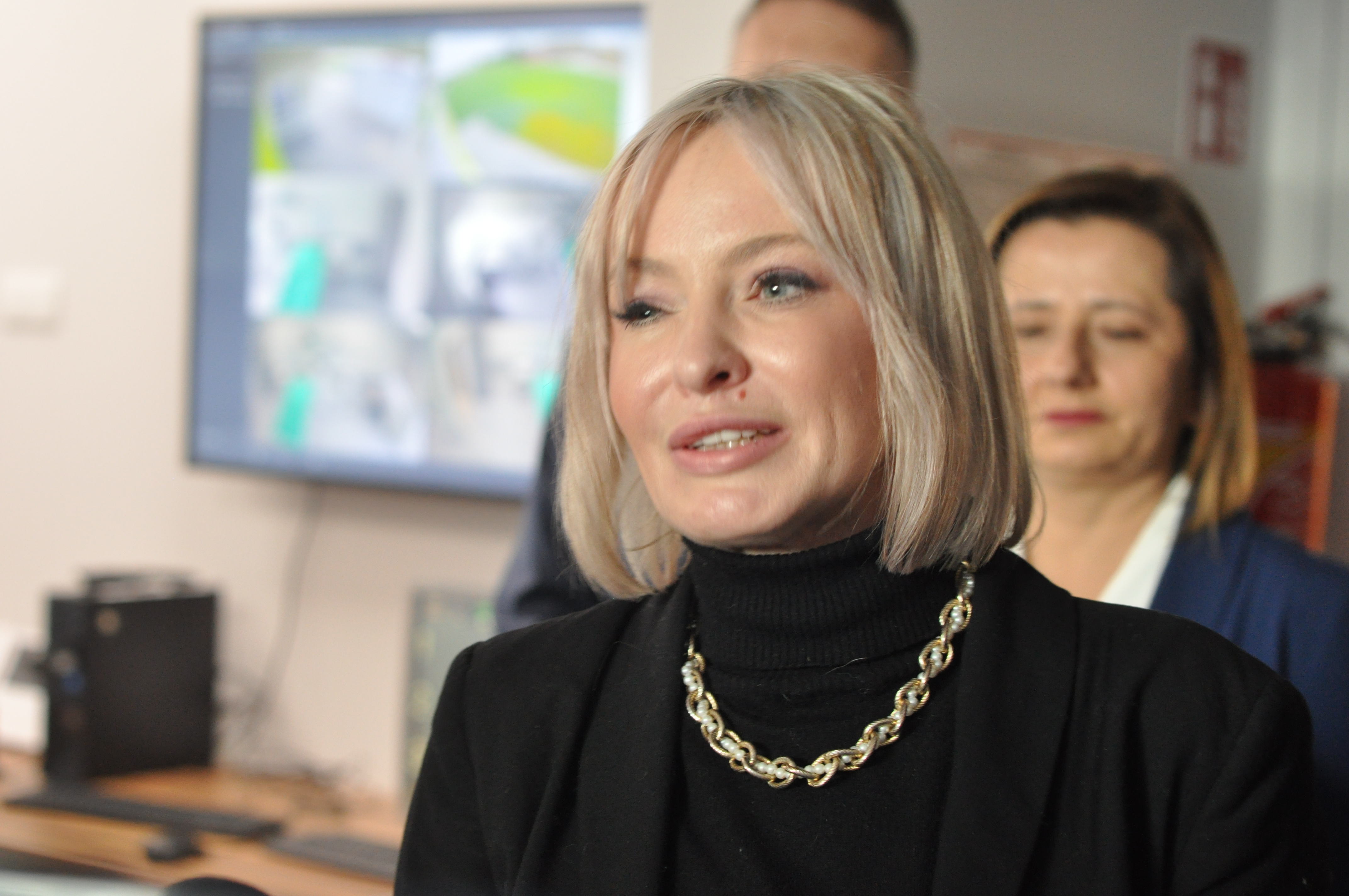 Alina Kucharzewska dyrektor biura wojewody śląskiego podkreślała jak ważną rolę pełnił jednoimienny szpital w Raciborzu w czasie pandemii COVID 19