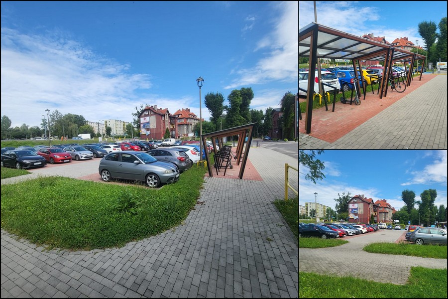 Bezpłatny parking przy dworcu w Wodzisławiu Śl.