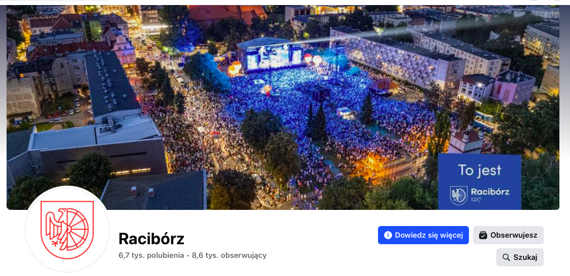 Miasto Racibórz chwali się frekwencją z lipcowego koncertu na swoim Fanpejdżu